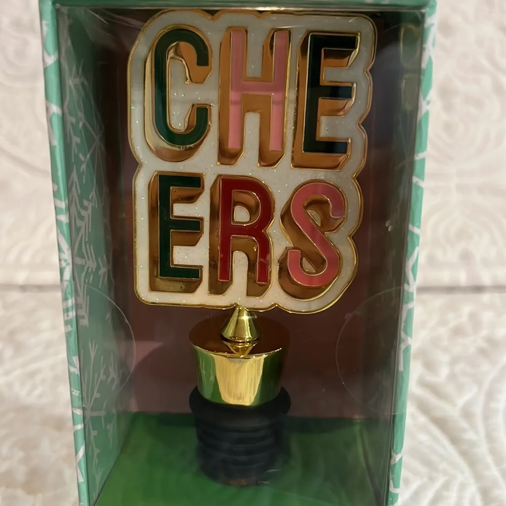 Oliver Smith & Co CHEERS bottle stopper, NWT‎